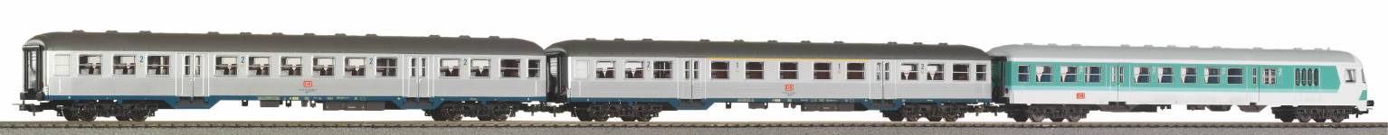 PIKO 58250 - H0 - 3-tlg. Personenwagen-Set Nahverkehr, DB AG, Ep. V